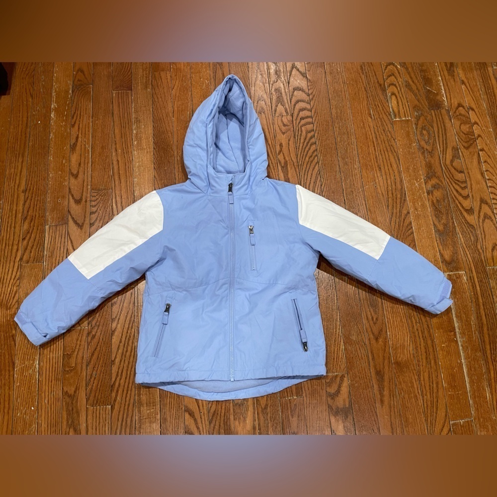Swiss Tech Light Blue and White Raincoat for Kids